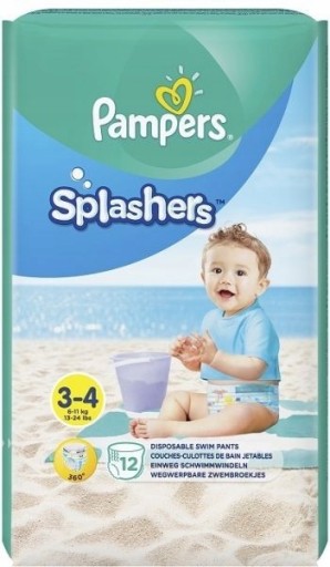 Pampers Splashers для плавання, розміри 3-4 (6-11 кг)