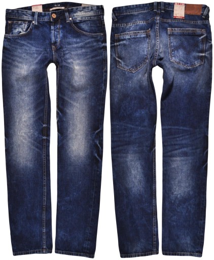 TOM TAILOR nohavice BLUE jeans SLIM AEDAN _ W32 L34