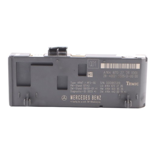 Mercedes w164 модуль контроллера крышки багажника ecu a1648702726