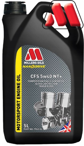 MILLERS MOTORSPORT CFS 5W40 NT+ 5L NANODRIVE