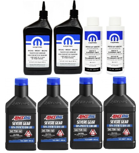 Amsoil 75w140 + lsd + mopar nv jeep zj wj wg wk wh