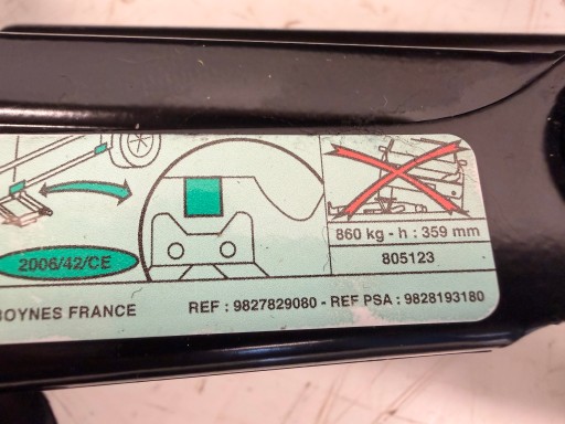 Citroen C4 III javító készlet emelő lehúzó kulcs 9827829080