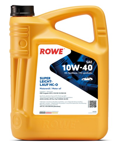 МАСЛО ROWE HIGHTEC SUPER LEICHTLAUF 4L 10W40 + GRAT