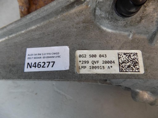 AUDI S4 A4 B9 Differential heck QVF 0G2500043
