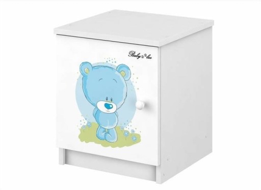 Тумба дитяча BOO біла-бегемотик 41х41см