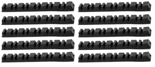 Клейкие мотоциклетные грузики свинцовые 2,5г+5г ЧЕРНЫЕ