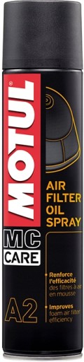 MOTUL A2 AIR FILTER OIL SPRAY 400 МЛ ФИЛЬТРУЮЩЕЕ МАСЛО