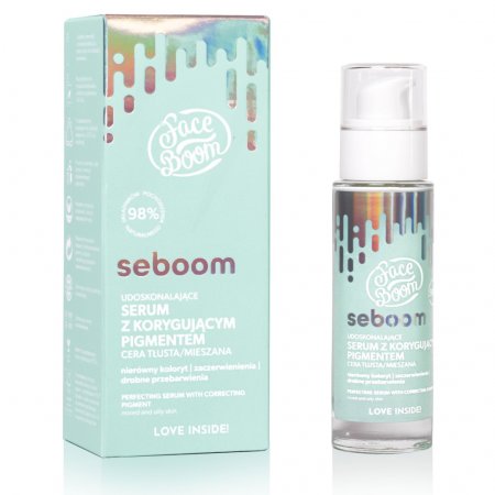 FaceBoom Seboom zdokonaľujúce sérum s korekčným pigmentom 30ml