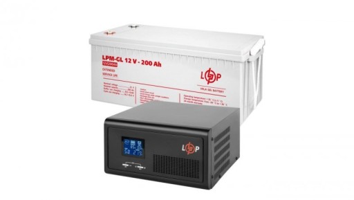 Комплект аварийного источника питания ибп + гелевый аккумулятор 1500ва 1000вт 2400втч