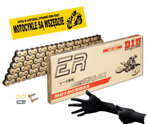 DID520MX-104 - DID 520 MX ЗЛОТИЙ 104 ЛАНКИ ЛАНЦЮГА ПРИВОДУ ХРЕСТ