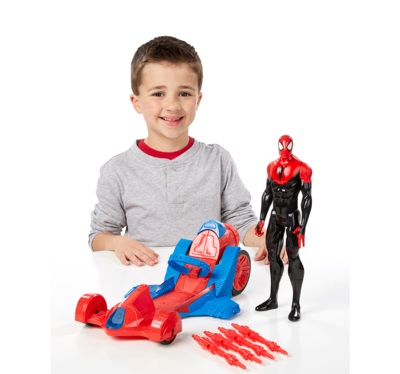 SPIDERMAN + AUTO TURBO RACER HASBRO VEĽKÝ MODEL