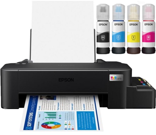 DRUKARKA Atramentowa EPSON EcoTank L121 KOLOR USB TANK TANI DRUK + TUSZE