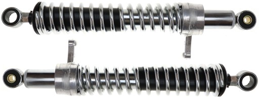 64664 - MZ ETZ амортизатор амури ззаду новий хром 380 мм