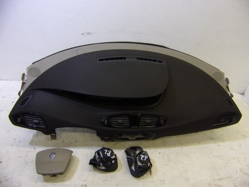 dashboard instrument panel RENAULT SCENIC 3 + airbag + tension belts