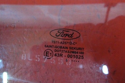FORD MONDEO IV 4 MK4 HB window door right rear part rear blue 2008 year