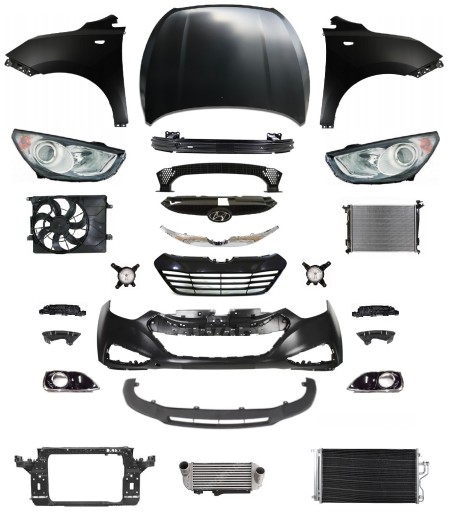 92102 2Y000, - HYUNDAI IX35 09-15 ПЕРЕДНИЙ РЕМІНЬ КАПОТ ФЕНДЕР ЛАМПА