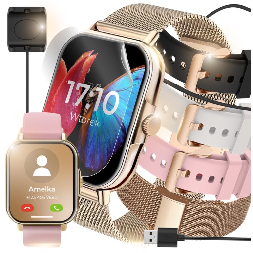 💖 Smartwatch Damski w Super Cenie! Rozmowy, Puls, Powiadomienia PL