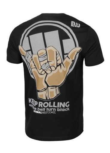 Koszulka Keep Rolling Pit Bull (M) Czarna 10243974513 Odzież Męska T-shirty BF UTKOBF-8