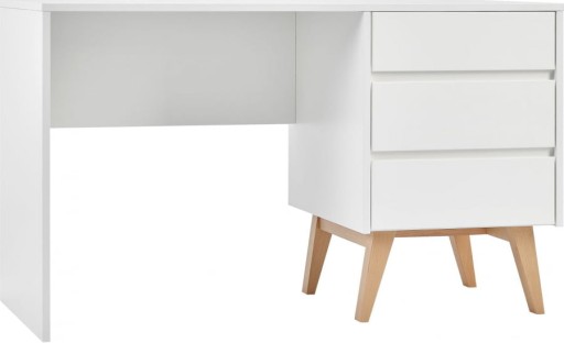 Письмовий стіл Pinio Swing 125 x 62,5 x 75 см білий