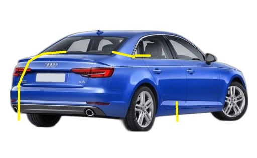 AUDI A4 8W B9 СЕДАН ЗАДНЯЯ ПРАВАЯ ЧЕТВЕРТЬ РЕМЕНЬ