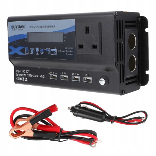 12В до 220В 3000Вт автомобільний світлодіодний інвертор з