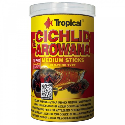 TROPICAL CICHLID & AROWANA MEDIUM STICKS 250ML