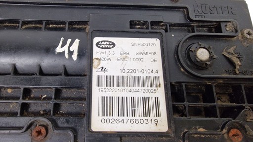 LAND RANGE ROVER brake electric electrical SNF500120 A426W EMC T 0092