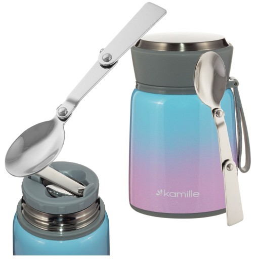 Обідній термос Kamille 0,53 л, синій