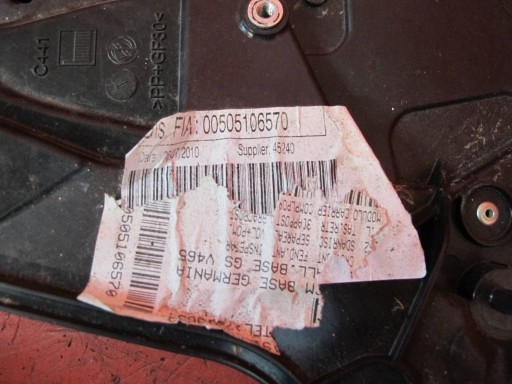 ALFA ROMEO GIULIETTA 940 Stahovací mechanizmus okna manuální pravý záď zadní
