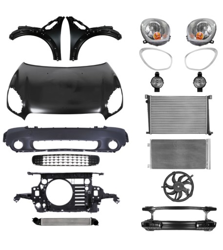 3938 - Mini Countryman One R60 10-16 капот бампер ремінь КОМПЛЕКТ ЧАСТИН