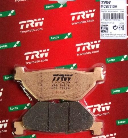 MCB731SH - ЗАДНИЕ КОЛОДКИ TRW LUCAS YAMAHA FJR1300 A, AS, AE 01-16