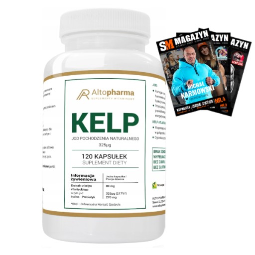 ALTO PHARMA KELP JÓD PRÍRODNÝ VEGE ŠTÍTNA ŽĽAZA METABOLIZMUS 320MCG 120KAPS