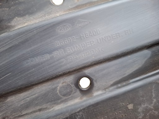 KIA STONIC 22r Blende Abdeckung der Stoßstange abdeckung unter Stoßstange heck 86692-H8400