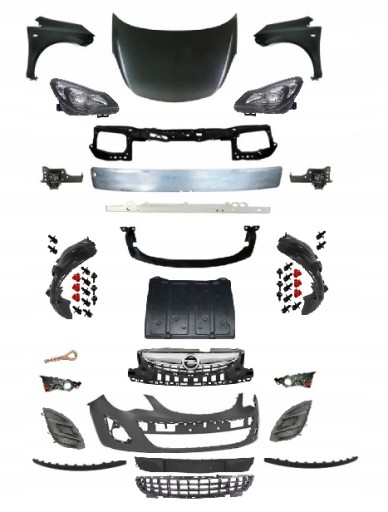 13446802 - OPEL CORSA D LIFT 2011-2014 ПЕРЕДНИЙ КАПОТ В КОМПЛЕКТЕ
