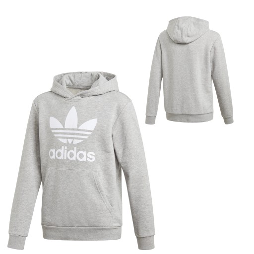 Дитяча толстовка Adidas розмір 170 з довгим рукавом сіра