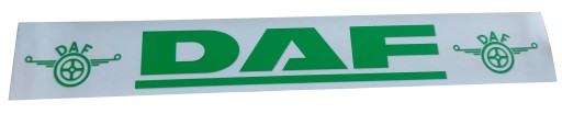 БІЛИЙ бризковик причепа, зелений принт DAF