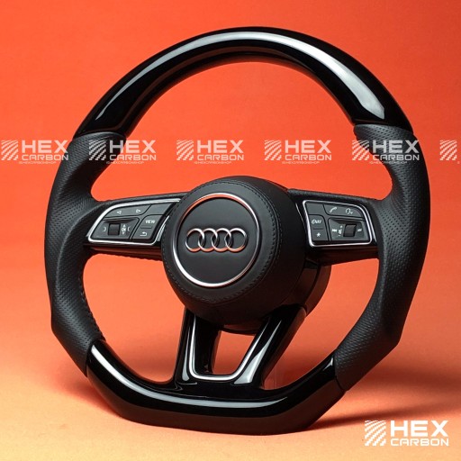 SWO-0001 - Рулевое колесо Black PIANO AUDI A4 B9 A5 F5 RS4 RS5 S4