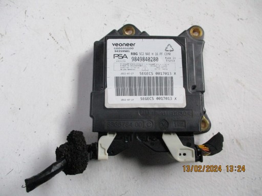 MODULO SENSOR AIRBAG PEUGEOT 9851938880