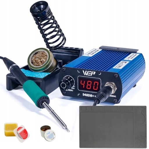 Паяльная станция HOTAIR WEP 948DB+II 75W T12 + PASTE MAT