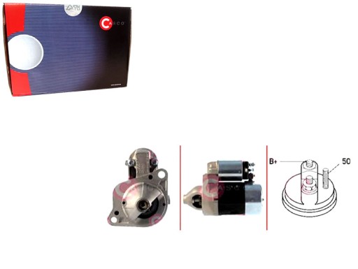 CASCST45100AS(iMOTO) - Стартер 12v 0.9kw каско + водійський комплект v37 на бардачок - інструкція зіткнення, карта контролю