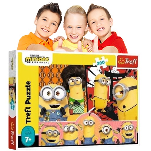 FAJNE PUZZLE dla 8 LATKÓW Minionki w Akcji TREFL