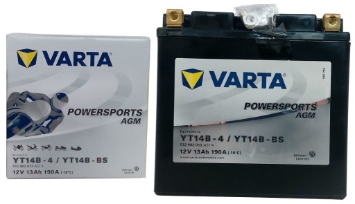512903013A514 - Акумулятор VARTA YT14B-BS 12V 13ah 190A