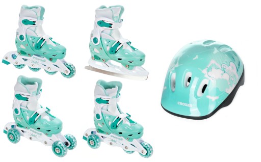 Роликові ковзани Raven Balloon Mint White, Turquoise, розміри 33-36