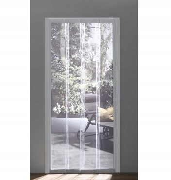 Moskitiera na drzwi balkonowe przeciw owadom kolor Czarny 100 x 220cm