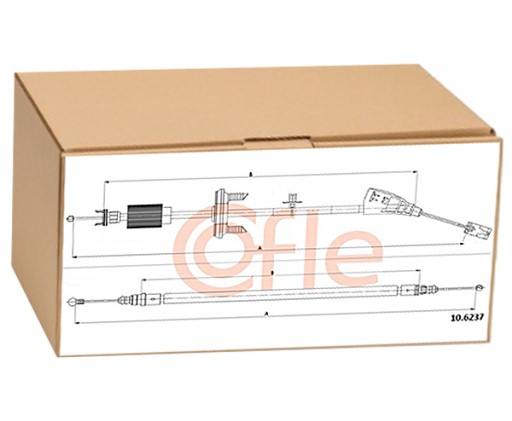 10.6237 - Кабель ручного тормоза передний для PEUGEOT 3008 2.0