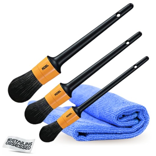 ADBL detailing Kit 3 кисти + микрофибра