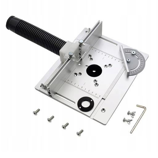 АЛЮМИНИЕВАЯ ПЛАСТИНА ДЛЯ СТОЛА ФРЕЗЕРНОГО СТАНКА С НАПРАВЛЯЮЩЕЙ ДЛЯ УСОСА И РАЗДВИЖНОЙ ЗАГОРОДКОЙ