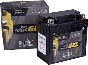 Gélová batéria na motocykel intAct GEL12-7L-B CB7L-B 12V 8 Ah 130A -5%