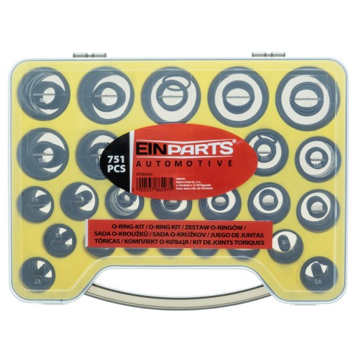 УНИВЕРСАЛЬНЫЕ УПЛОТНИТЕЛЬНЫЕ КОЛЬЦА - НАБОР 751 ШТ.