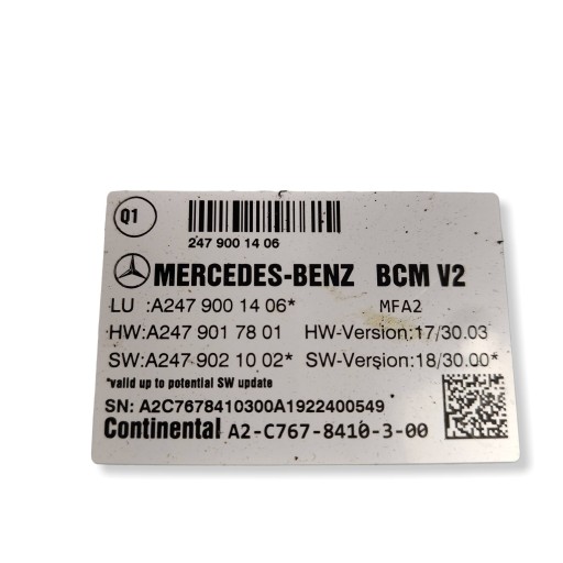 Module nadwozia Mercedes-Benz A W177 AMG A2479001406